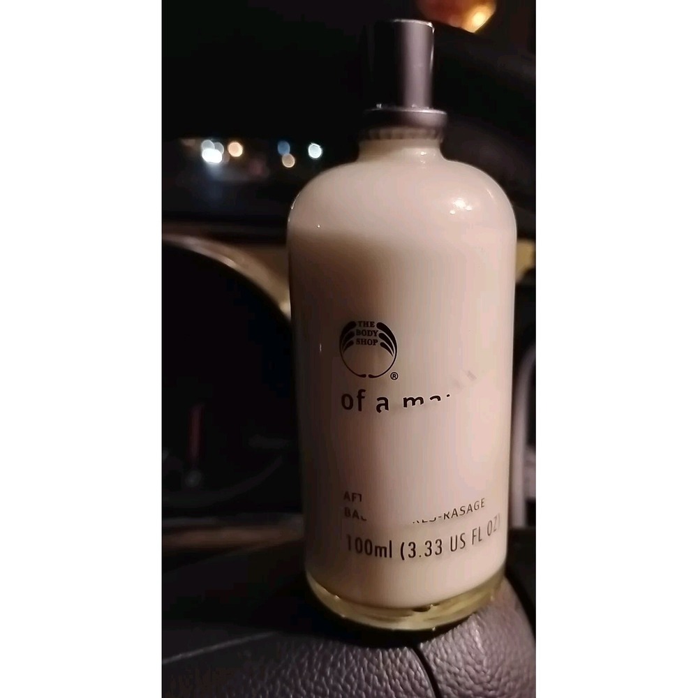 The Body Shop-Of A Man Aftershave Balm Baume Apres-Rasage 3.3 oz New Rare Discon